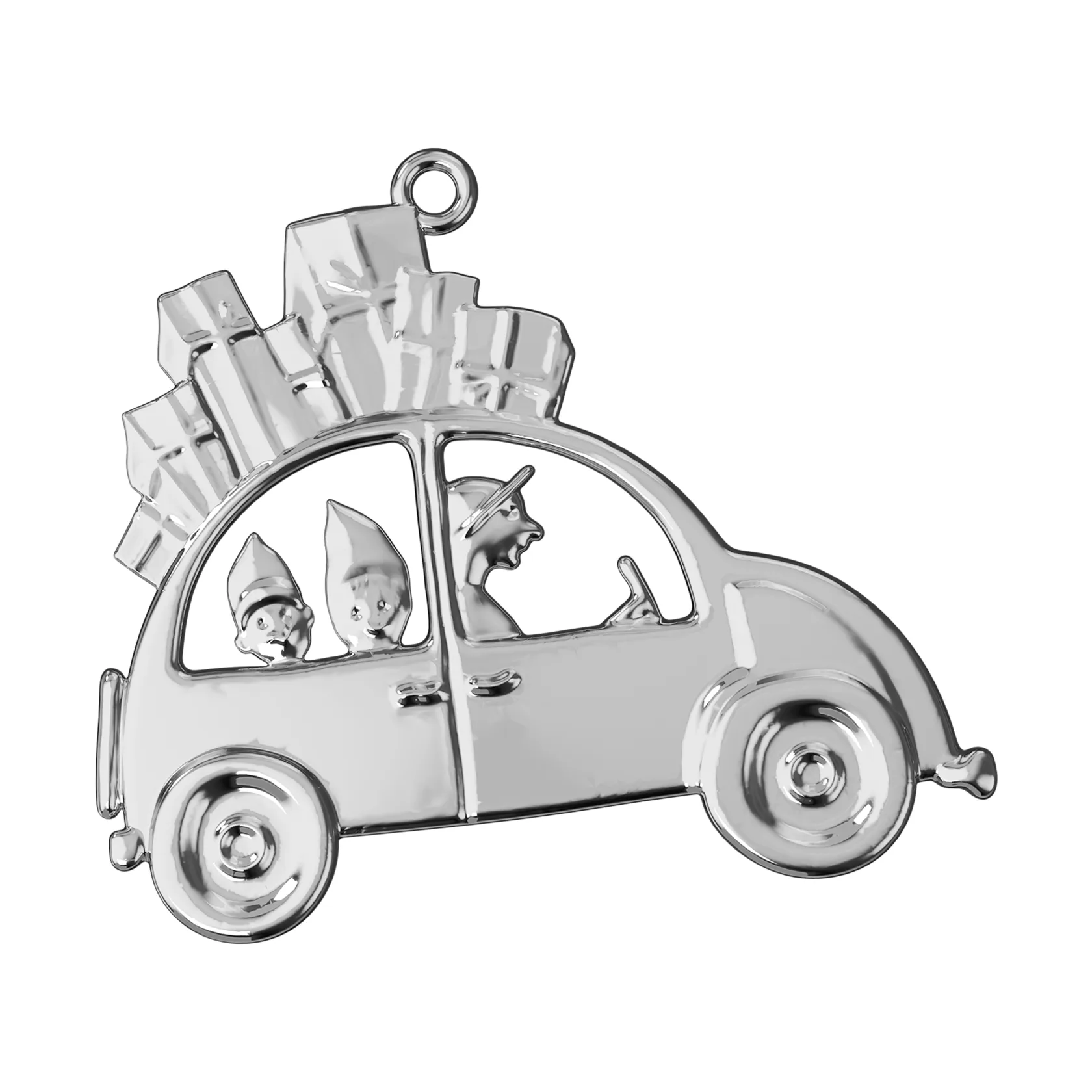 Karen Blixen Weihnachtstruck Weihnachtshänger 6,5 cm, Versilbert Rosendahl