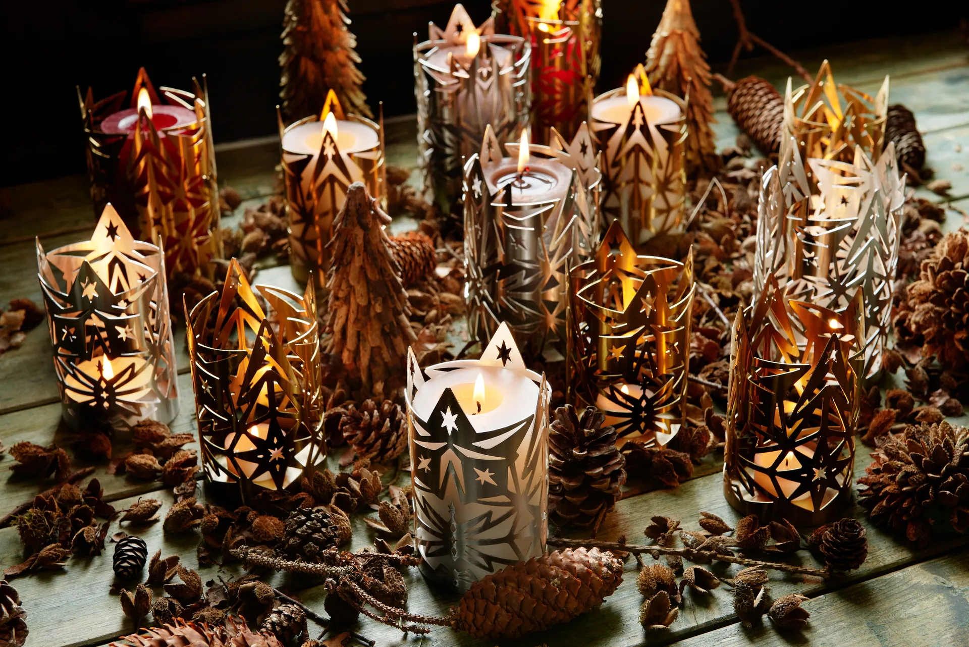 Karen Blixen Windlicht 13,5cm, Vergoldet Rosendahl