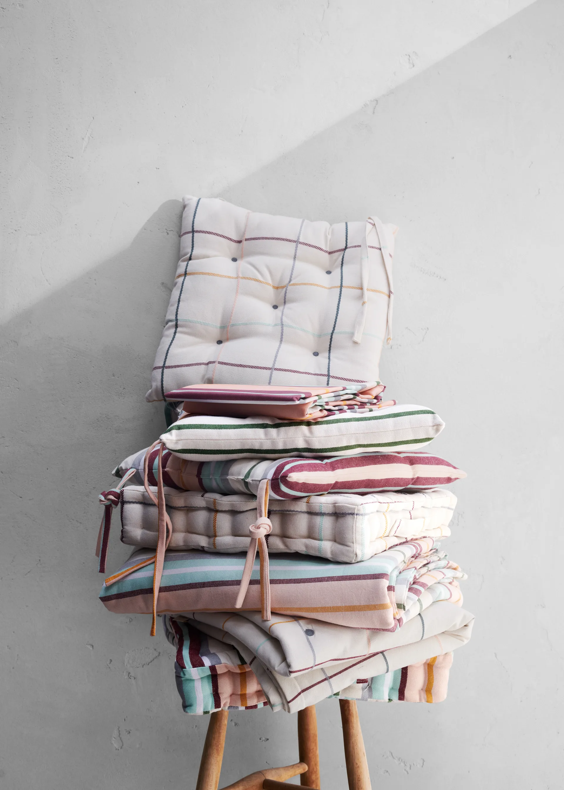 Outdoor Check Wolldecke gesteppt 130 x 180, Multi Rosendahl