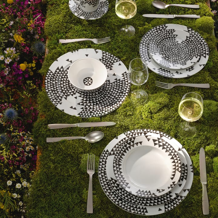 Magic Garden Black Seeds tiefer Teller 23cm, Weiß-schwarz Rosenthal