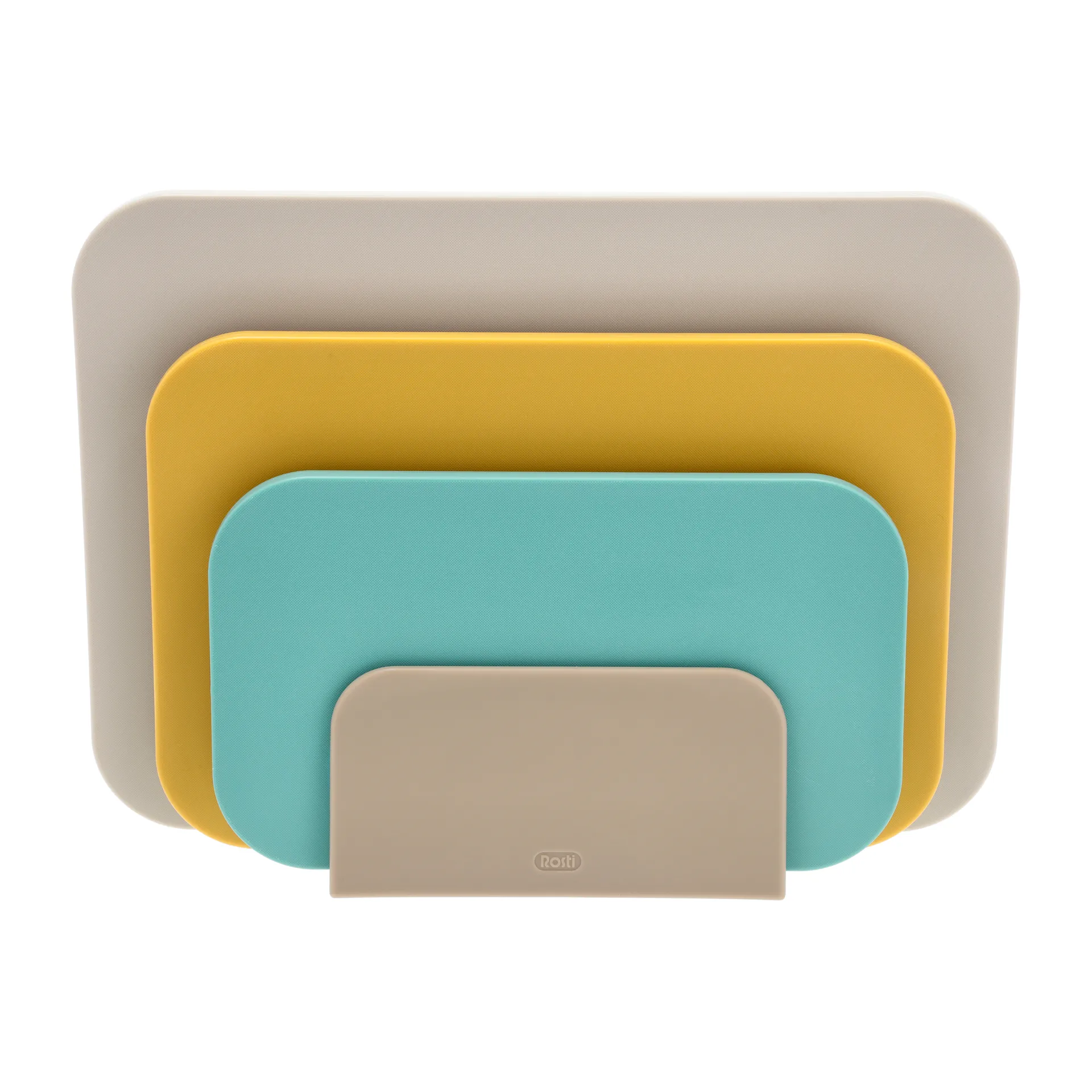 Choptima Schneidebrett Set 3 Teile und Halter, Beach Rosti