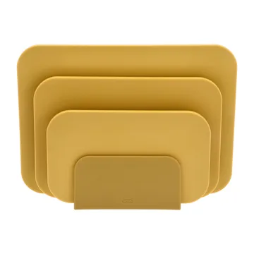 Choptima Schneidebrett Set 3 Teile und Halter - Curry - Rosti