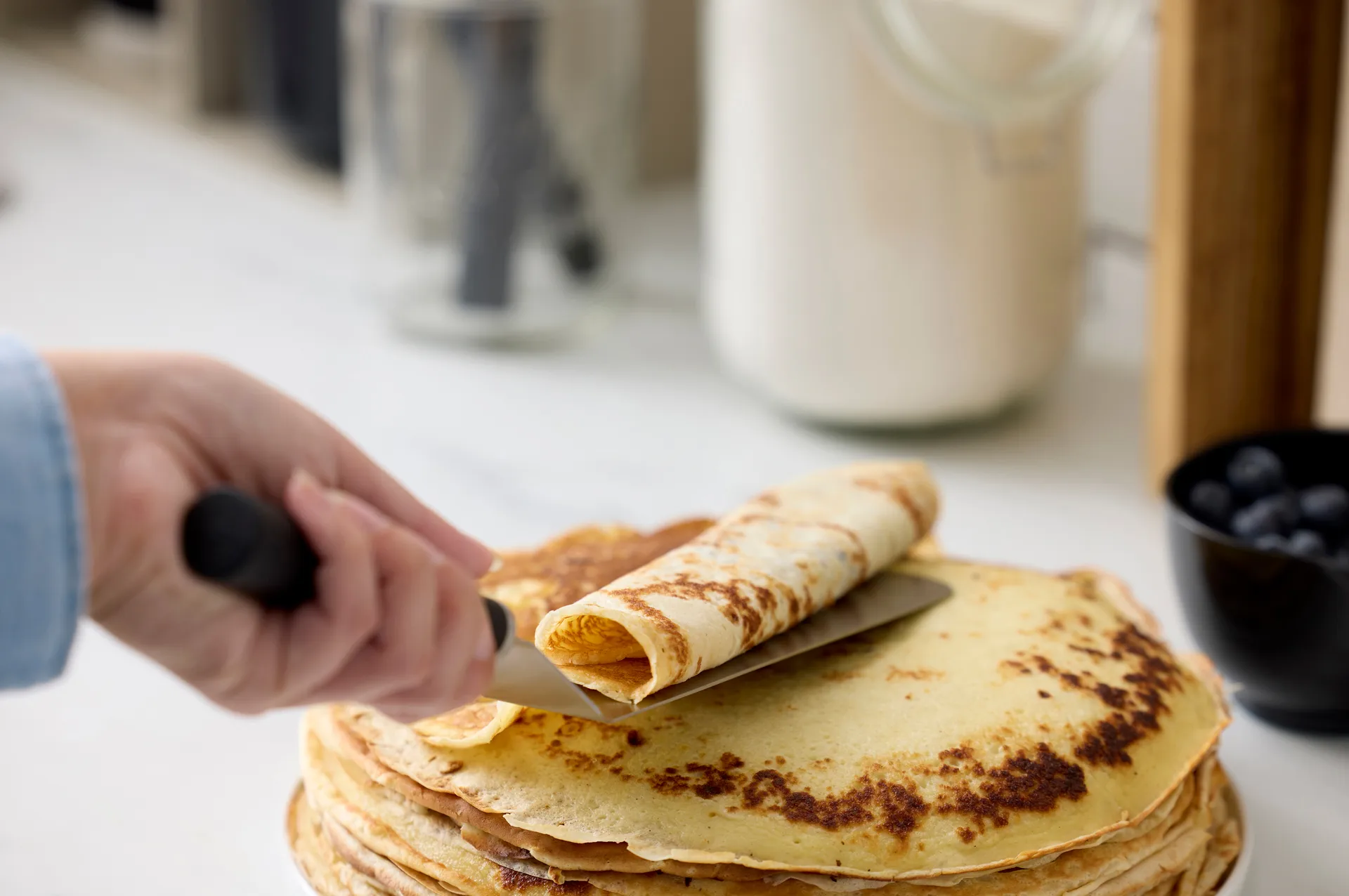 Emma Palettenmesser schmal Stahl 33 cm, Black Rosti