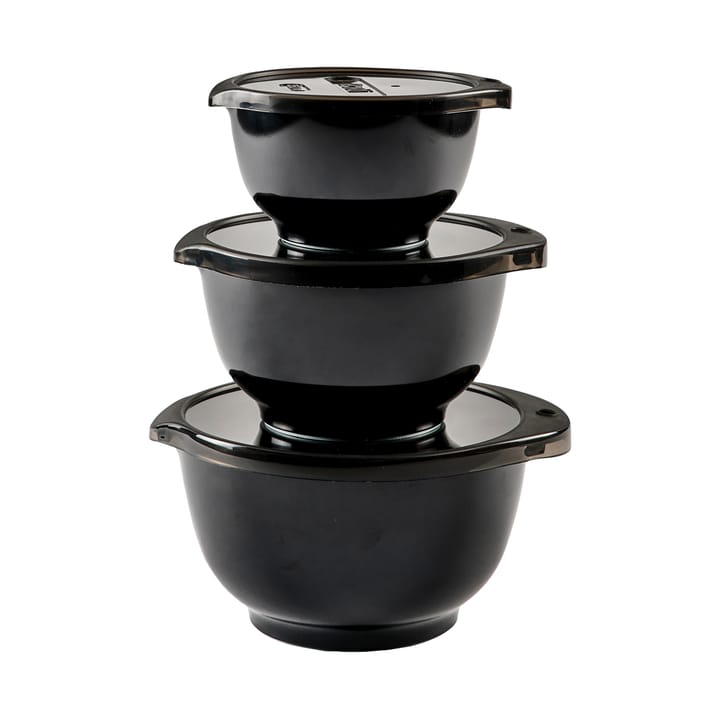 Margrethe Schalenset mini 3er Pack - Black edition - Rosti