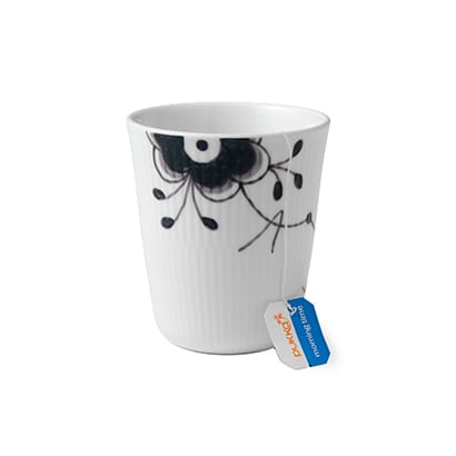 Black Fluted Mega Isolierbecher schwarz, 29cl Royal Copenhagen