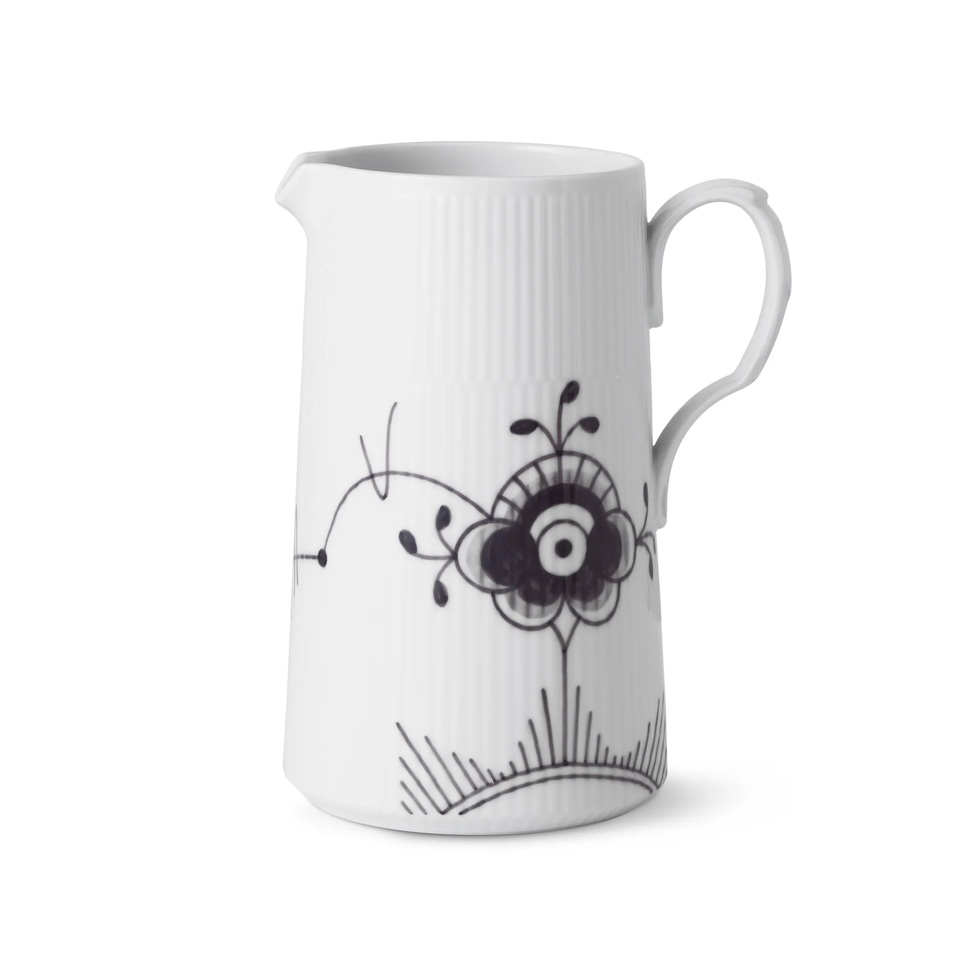 Black Fluted Mega Kanne, 1,5 L Royal Copenhagen