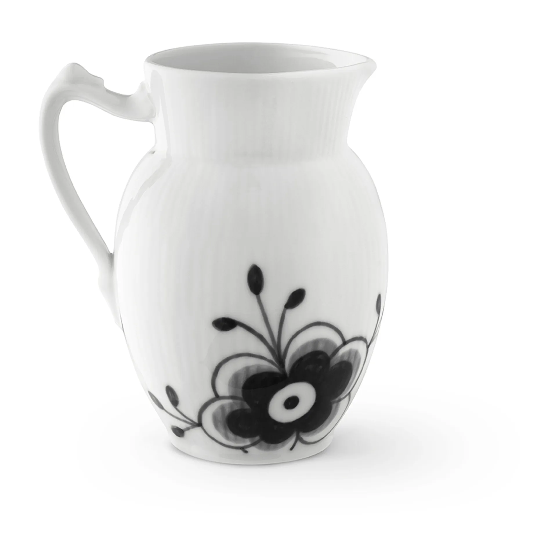 Black Fluted Mega Kanne schwarz, 38 cl Royal Copenhagen