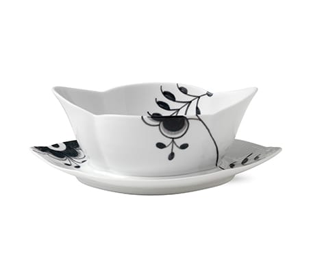 Black Fluted Mega Sauciere schwarz - 55cl - Royal Copenhagen