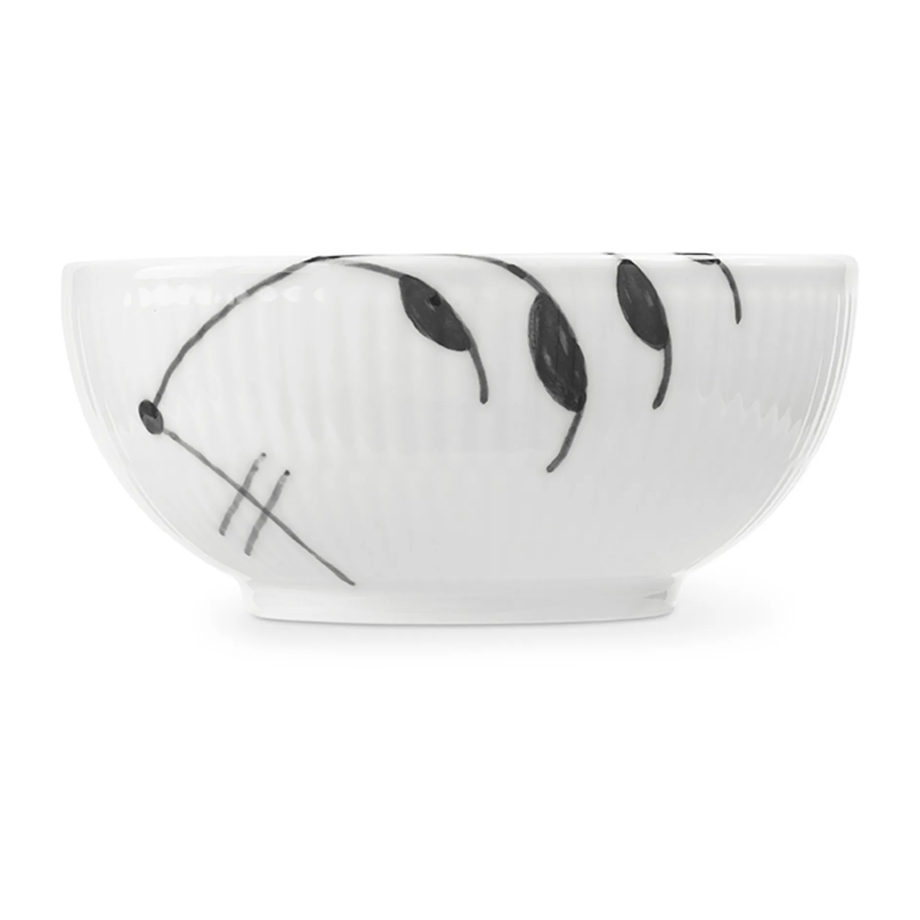 Black Fluted Mega Schale, Ø 11,5 cm Royal Copenhagen