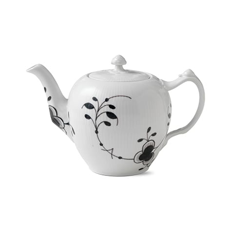 Black Fluted Mega schwarz Teekanne - 100cl - Royal Copenhagen