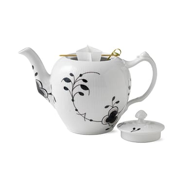 Black Fluted Mega schwarz Teekanne - 100cl - Royal Copenhagen