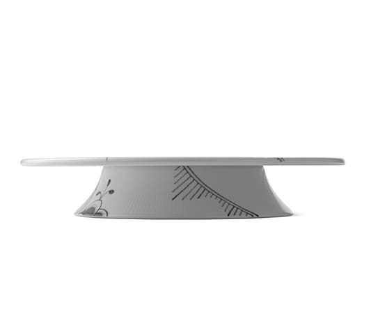 Black Fluted Mega Tortenständer schwarz, Ø 32cm Royal Copenhagen