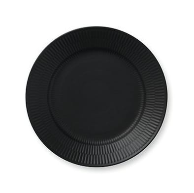 Black Fluted Teller - Ø 22cm - Royal Copenhagen