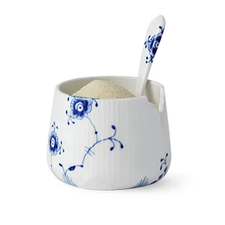 Blue Elements Zuckerschale mit Löffel, 20cl Royal Copenhagen