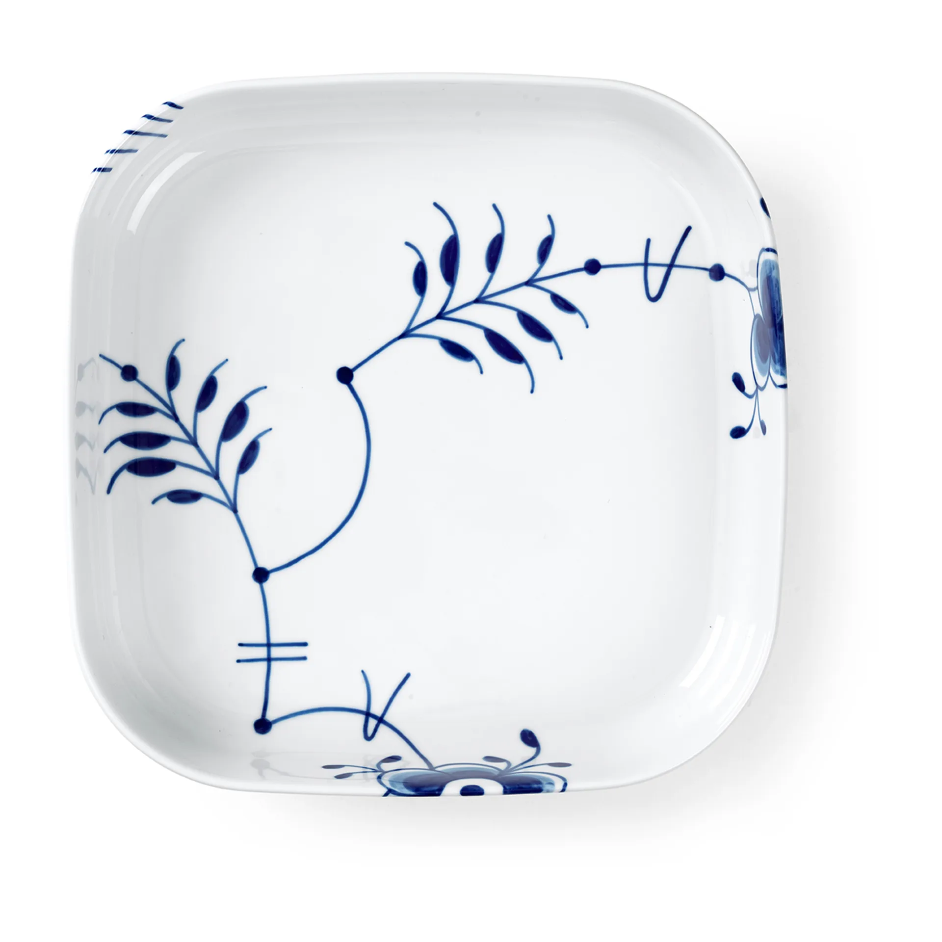 Blue Fluted Mega Auflaufform viereckig, 25 x 25 cm Royal Copenhagen