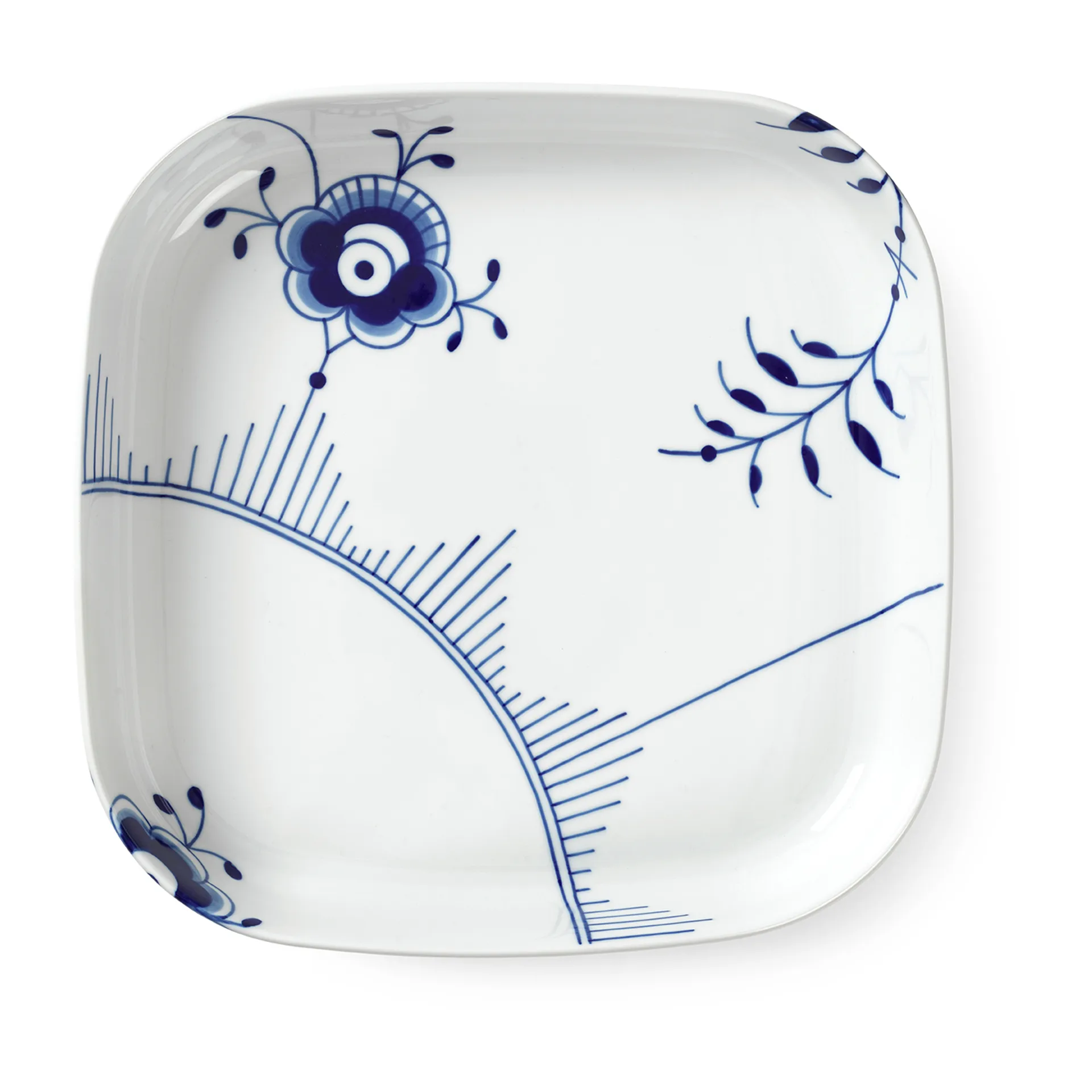 Blue Fluted Mega Auflaufform viereckig, 30 x 30 cm Royal Copenhagen