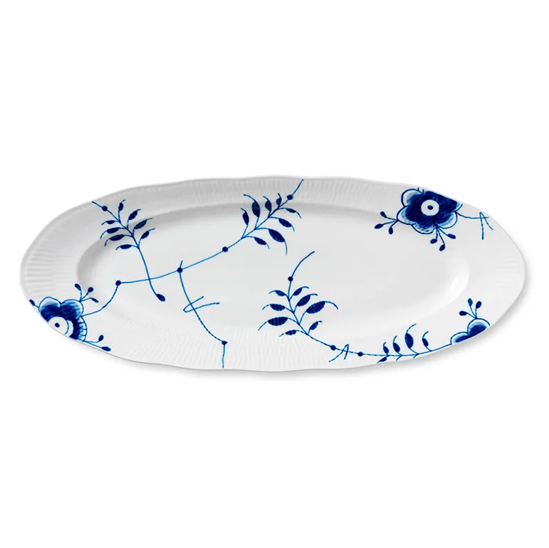 Blue Fluted Mega Fischteller, Ø 60cm Royal Copenhagen