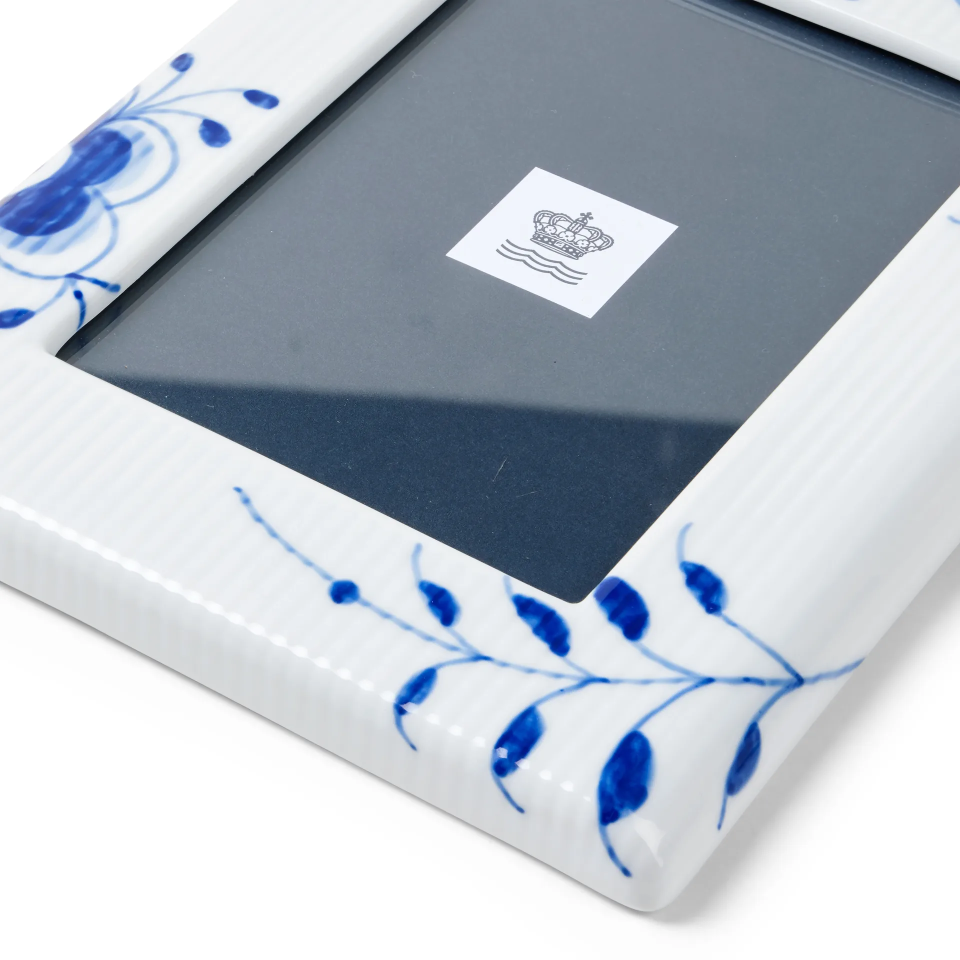 Blue Fluted Mega Fotorahmen 16,5x21 cm, White-blue Royal Copenhagen