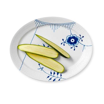 Blue Fluted Mega ovaler Teller - Ø 33cm - Royal Copenhagen