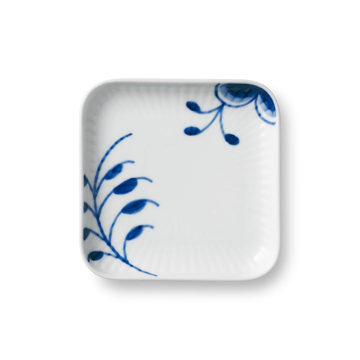 Blue Fluted Mega quadratischer Teller, 9 x 9cm Royal Copenhagen