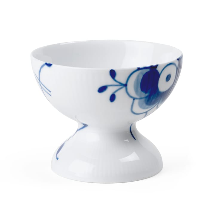 Blue Fluted Mega Schale auf Fuß 8 cm, Blau-Weiß Royal Copenhagen