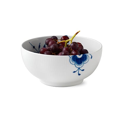 Blue Fluted Mega Schale gerippt, Ø 21cm Royal Copenhagen