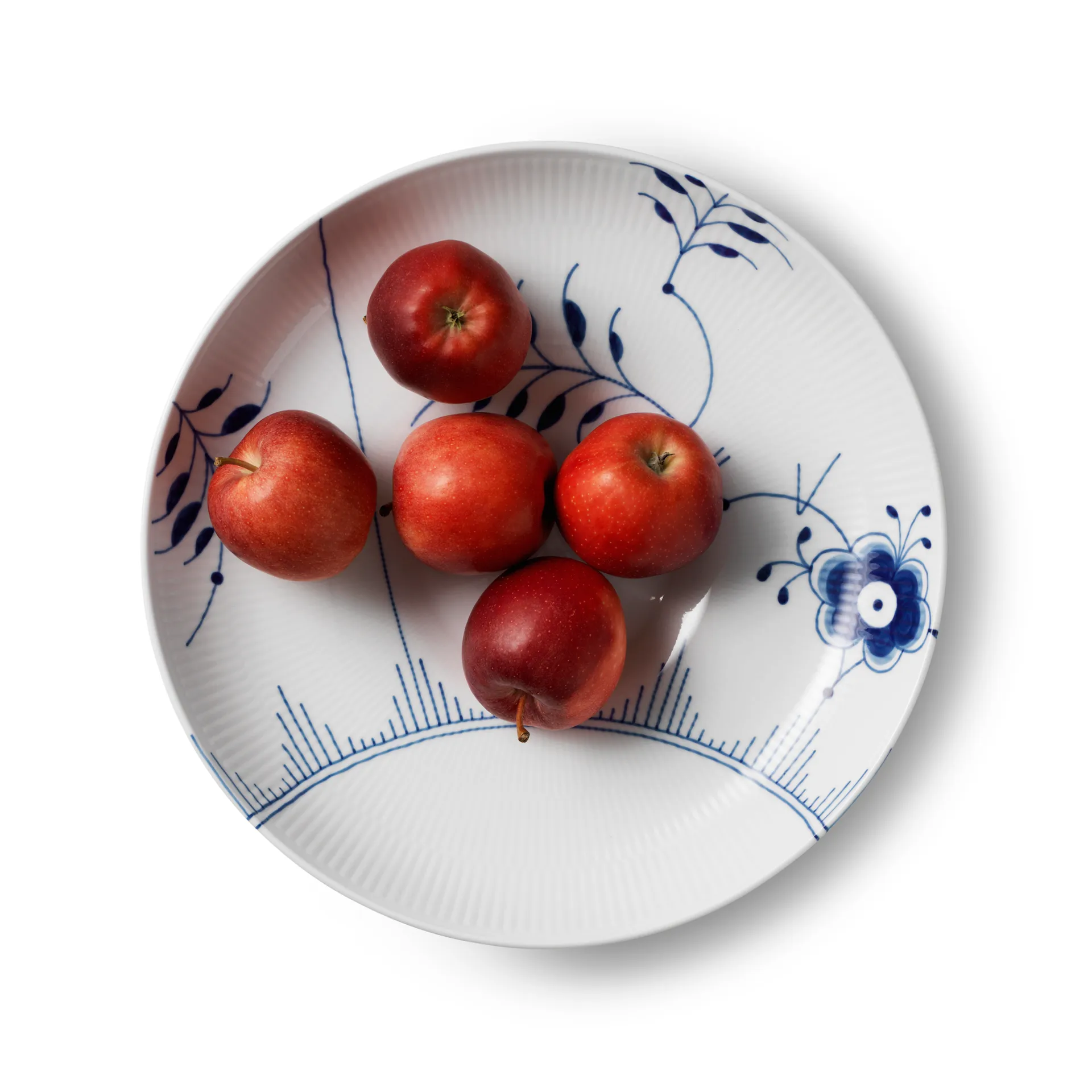 Blue Fluted Mega Schale gerippt, 34cm Royal Copenhagen