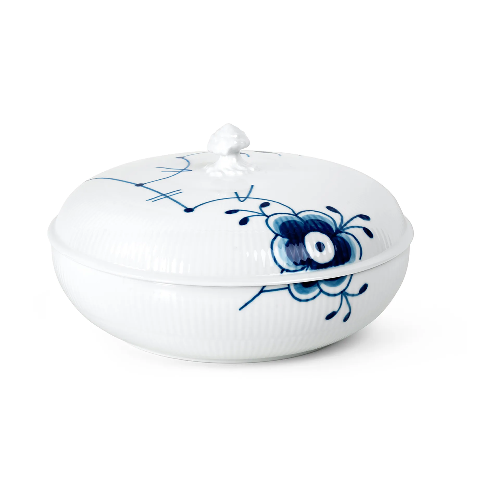 Blue Fluted Mega Schale mit Deckel, 130 cl Royal Copenhagen