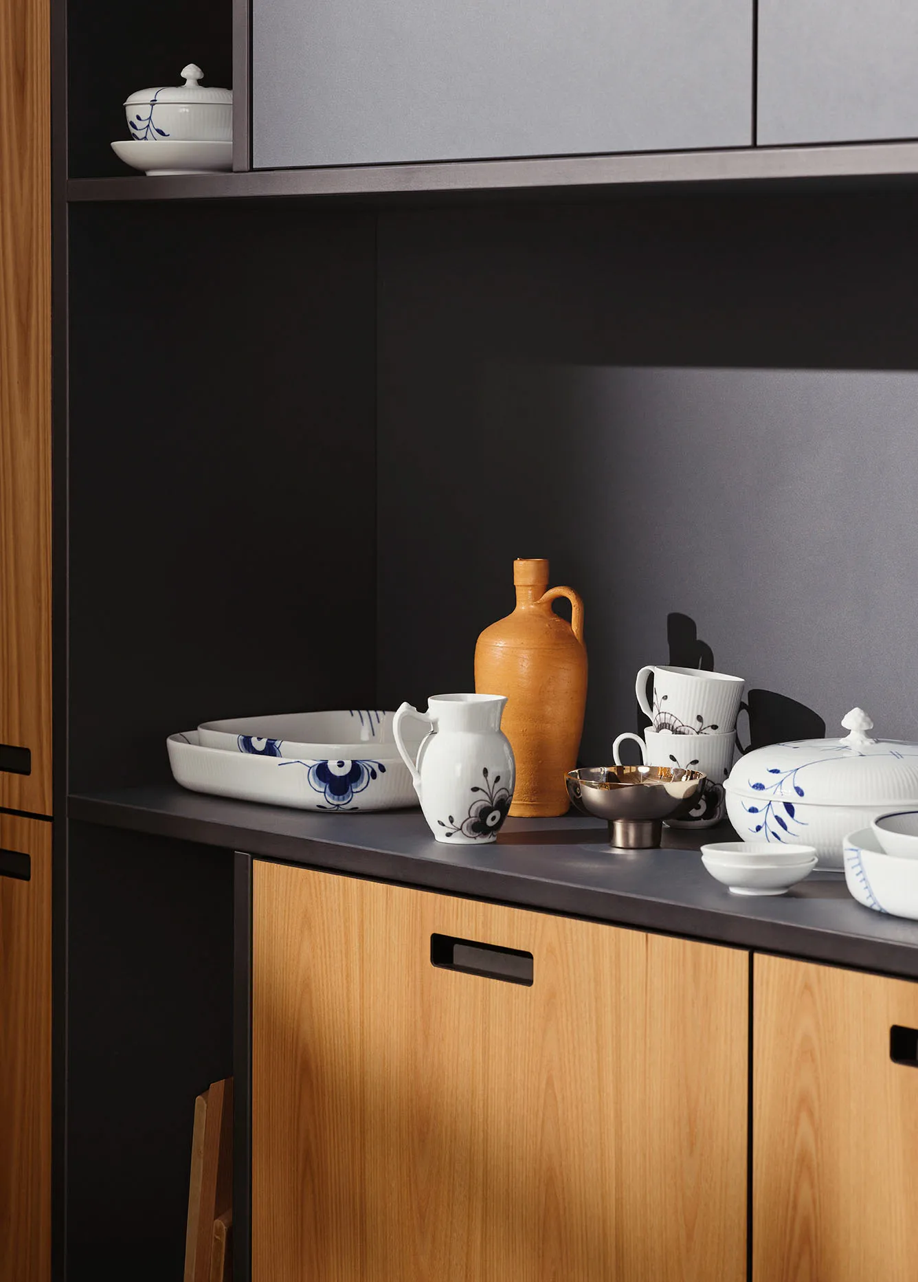 Blue Fluted Mega Schale mit Deckel, 130 cl Royal Copenhagen