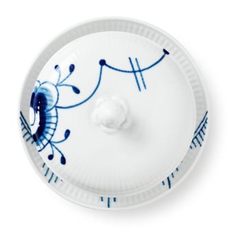 Blue Fluted Mega Schüssel mit Deckel und Untersetzer - 38 cl - Royal Copenhagen