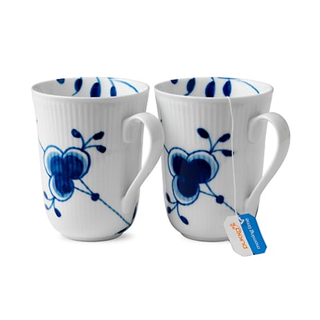 Blue Fluted Mega Tasse 2er Pack, 36 cl Royal Copenhagen