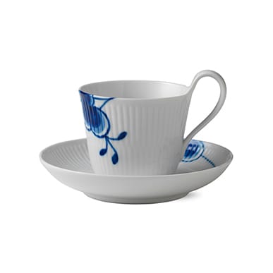 Blue Fluted Mega Teetasse mit hohem Henkel - 25cl - Royal Copenhagen
