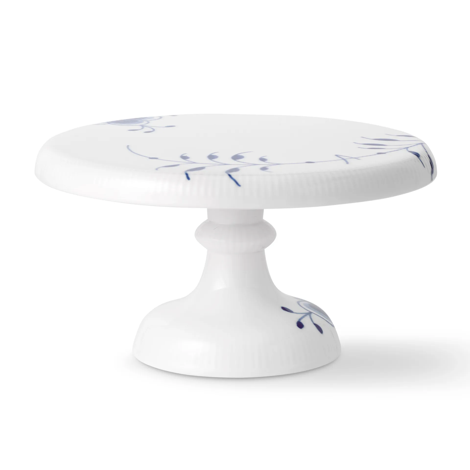 Blue Fluted Mega Teller auf Fuß, 23cm Royal Copenhagen