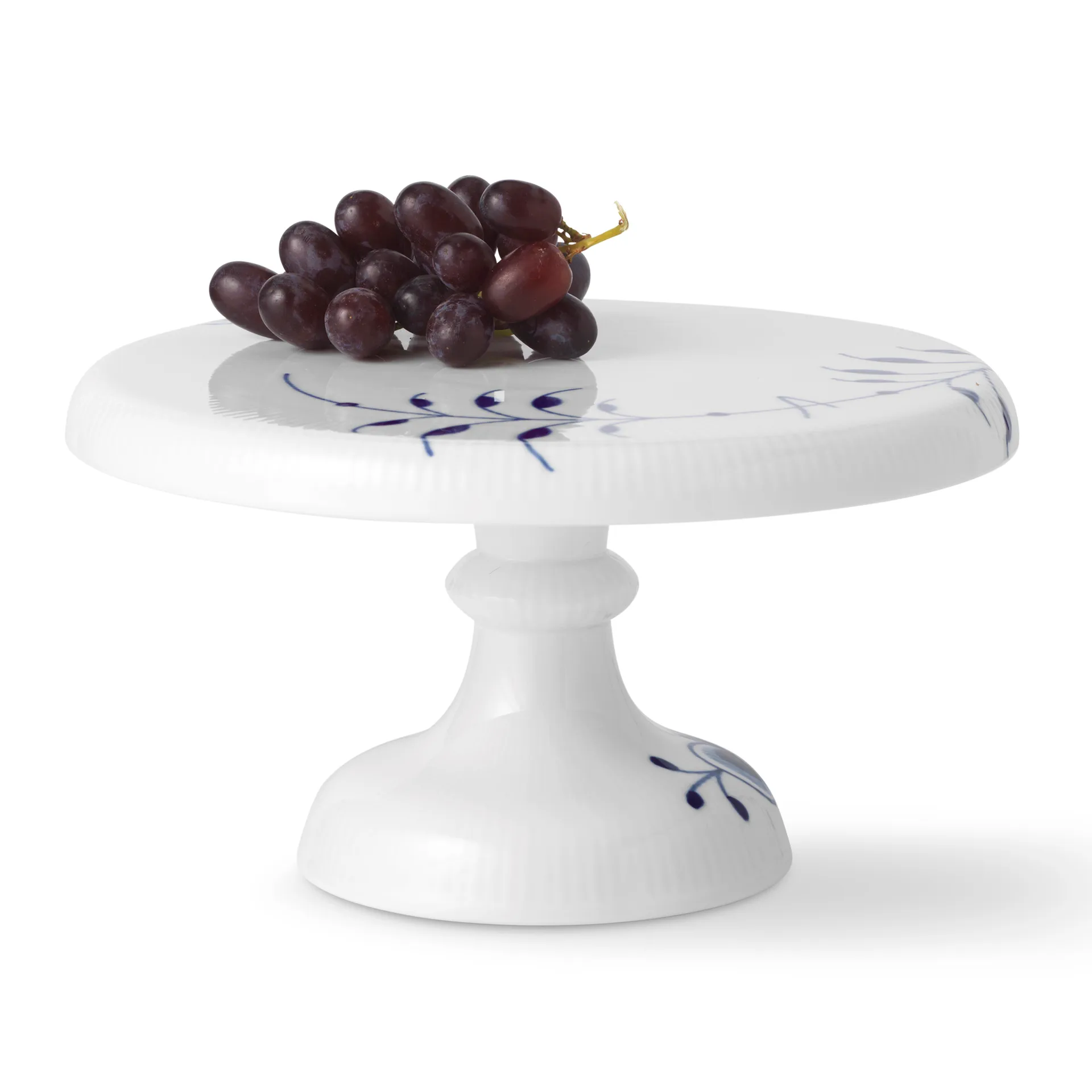 Blue Fluted Mega Teller auf Fuß, 23cm Royal Copenhagen