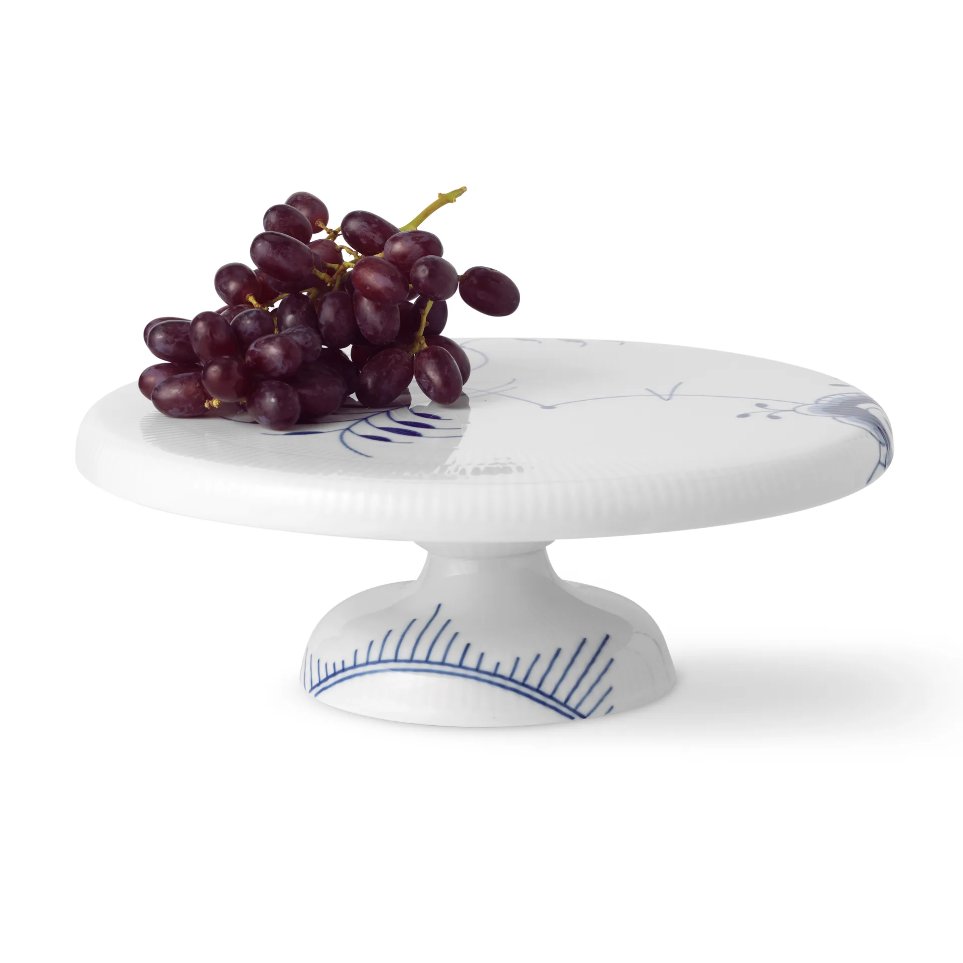 Blue Fluted Mega Teller auf Fuß, 29,5cm Royal Copenhagen