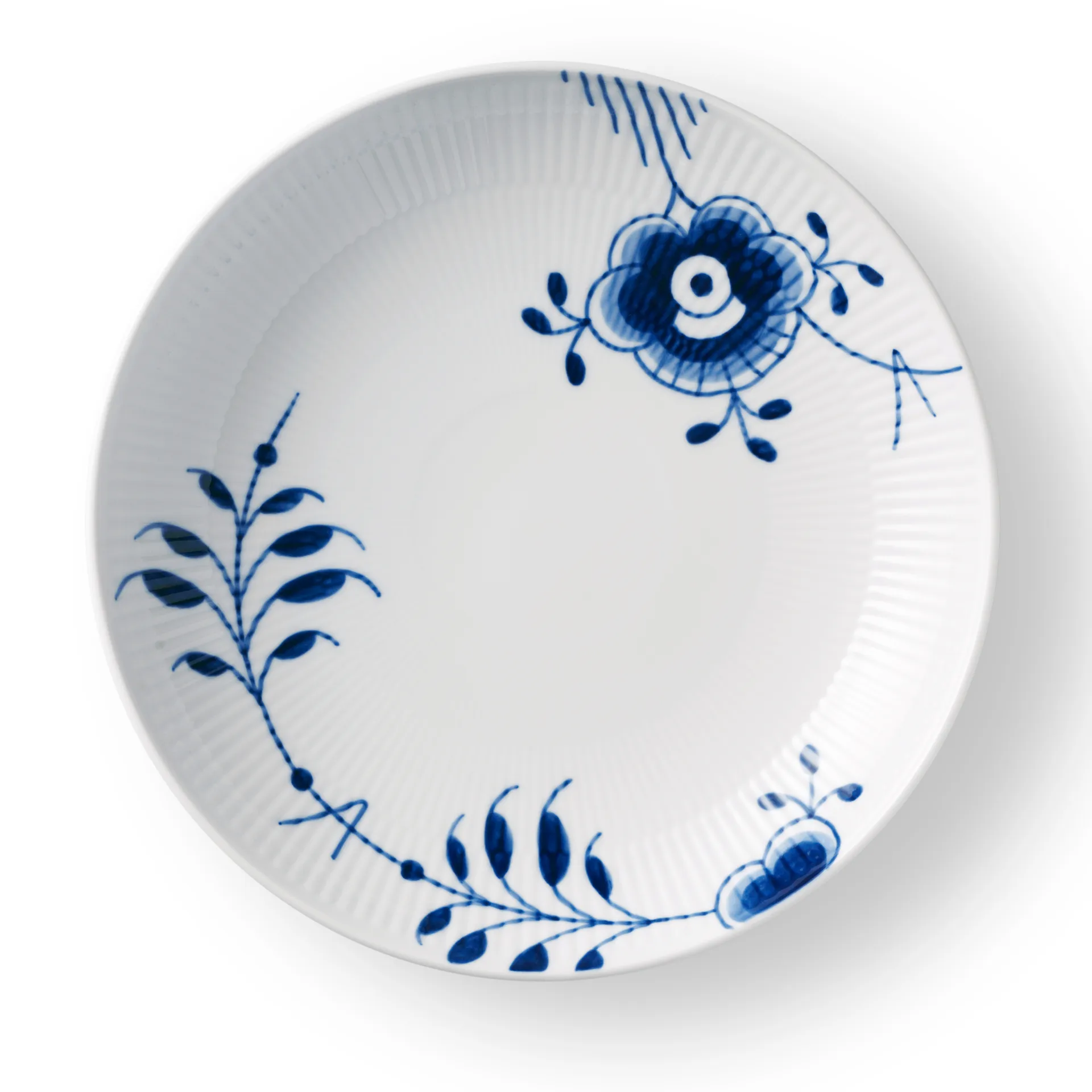 Blue Fluted Mega Teller tief, 25cm Royal Copenhagen