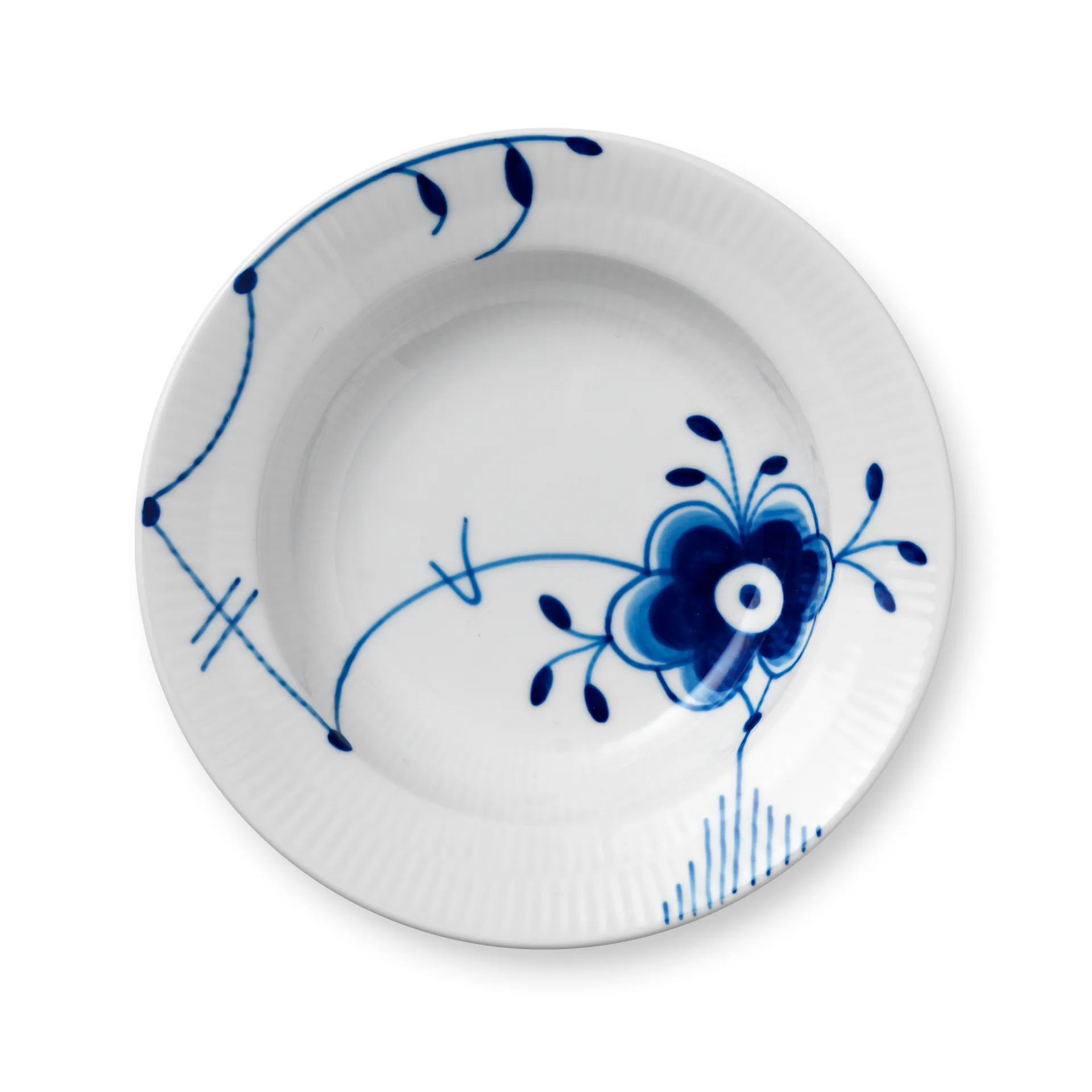 Blue Fluted Mega tiefer Teller, Ø 17cm Royal Copenhagen