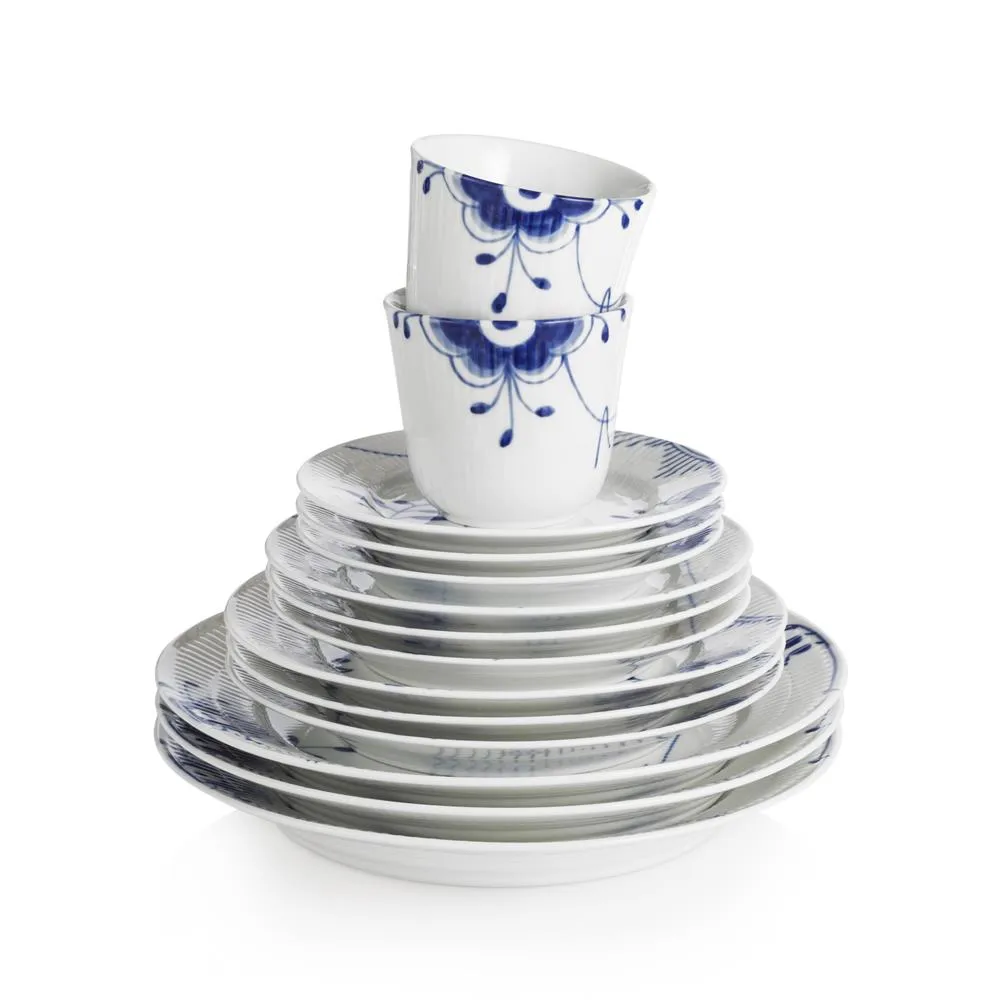 Blue Fluted Mega tiefer Teller, Ø 17cm Royal Copenhagen