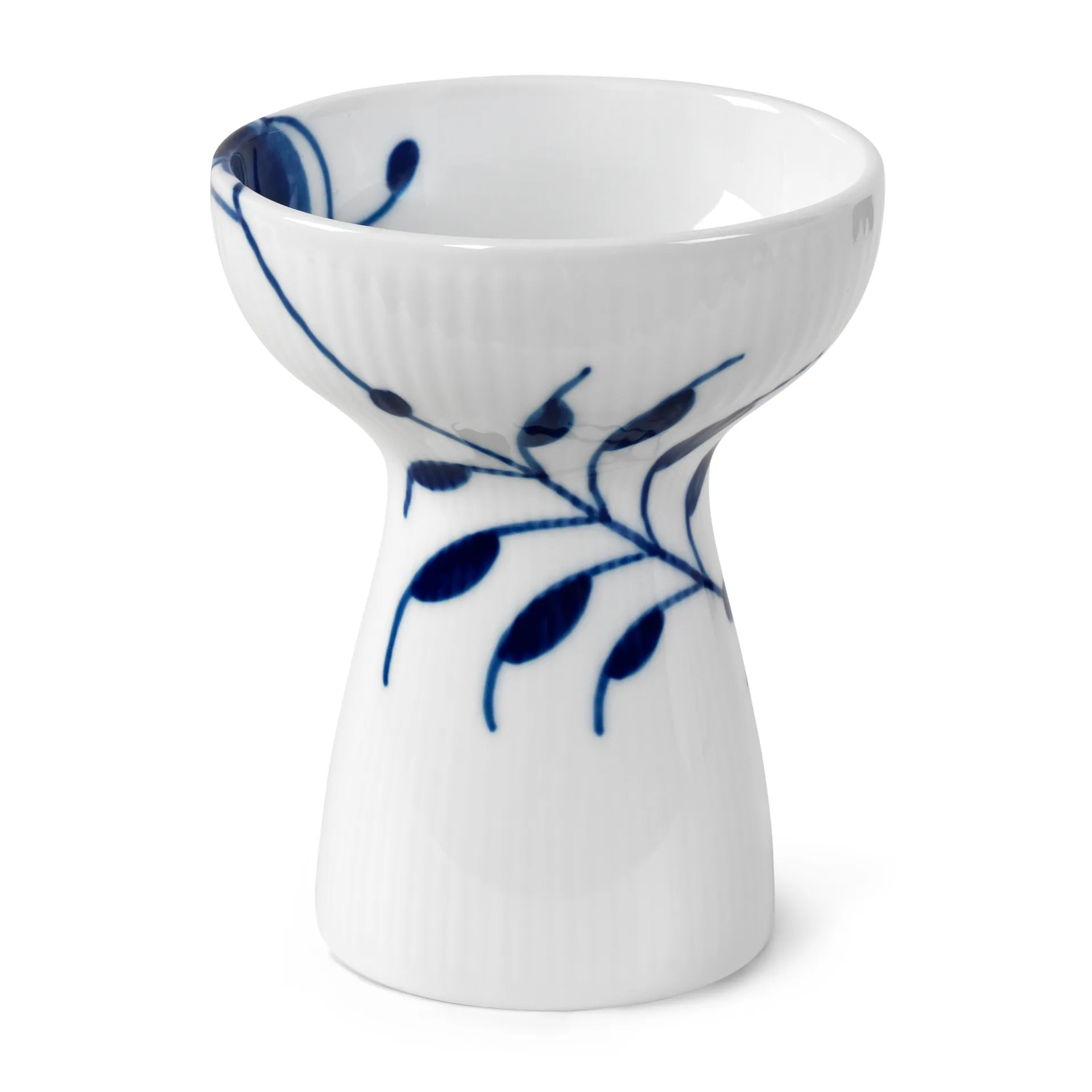 Blue Fluted Mega Vase geöffnet, 11cm Royal Copenhagen