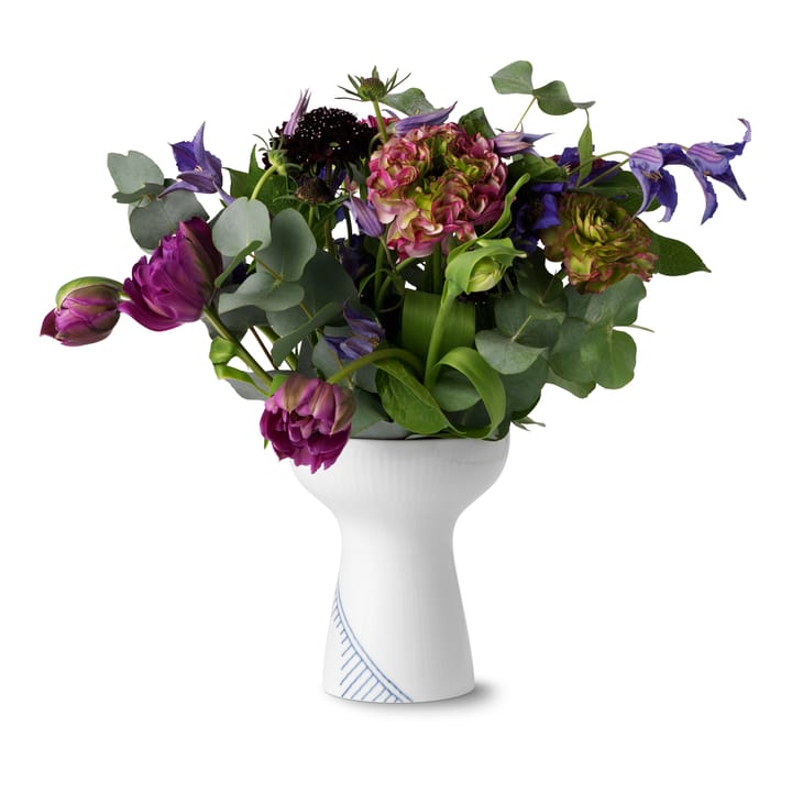 Blue Fluted Mega Vase geöffnet, 15cm Royal Copenhagen