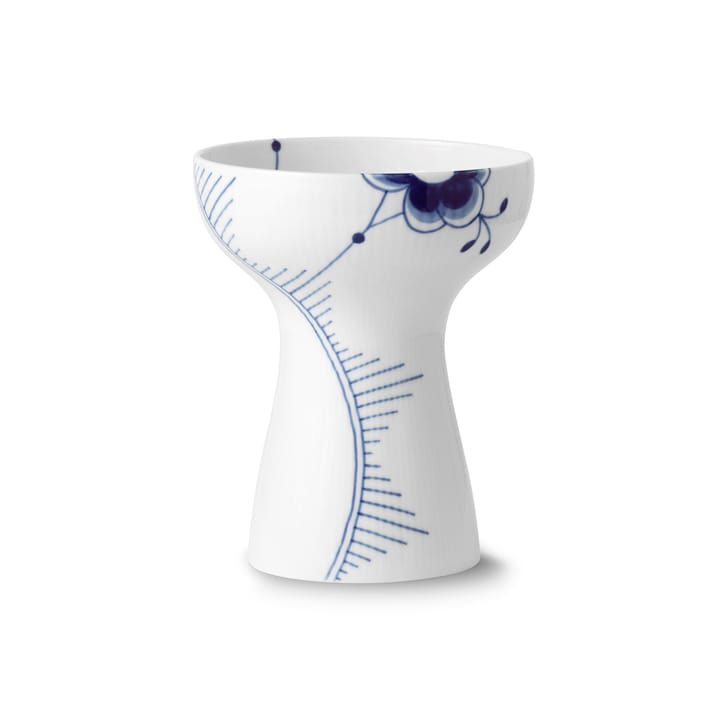 Blue Fluted Mega Vase geöffnet - 19cm - Royal Copenhagen