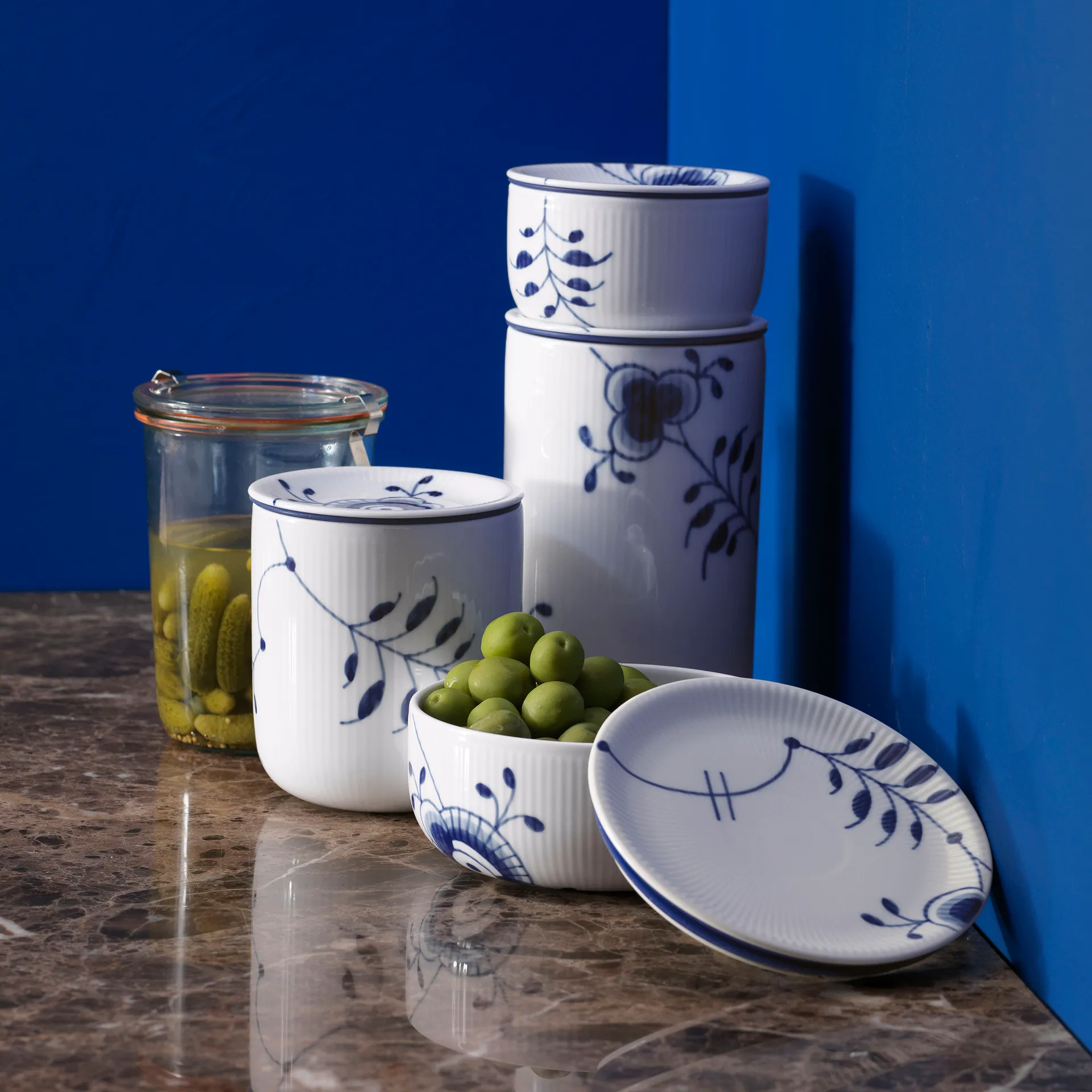 Blue Fluted Mega Verwahrungsdose, 33cl Royal Copenhagen