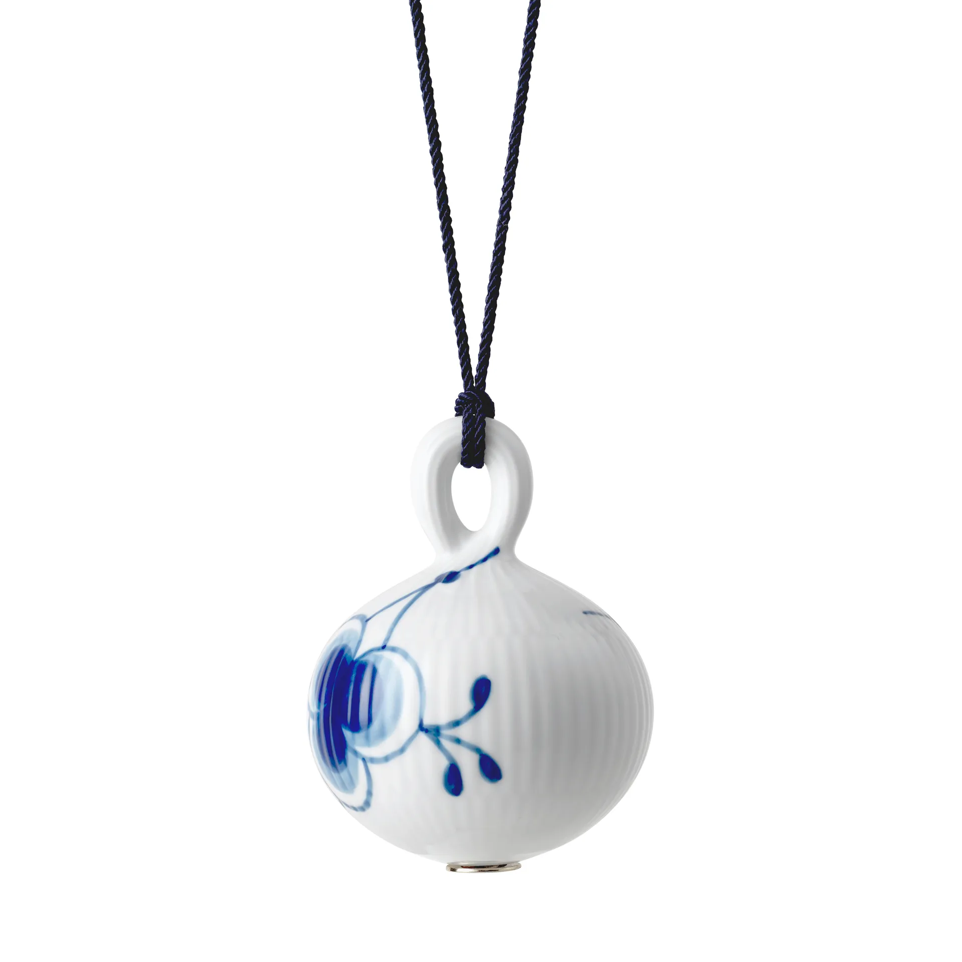 Blue Fluted Mega Weihnachtskugel 1, Ø9,5cm Royal Copenhagen