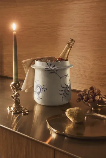 Blue Fluted Mega Weinkühler 21,5 cm - White-blue - Royal Copenhagen