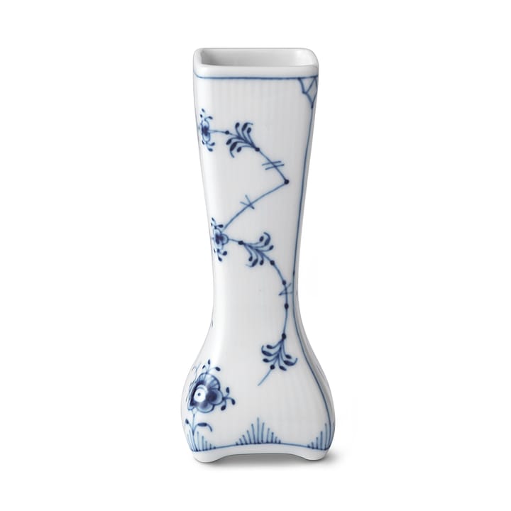 Blue Fluted Plain smal Vase - 14cm - Royal Copenhagen