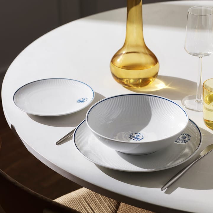 Blueline Schale 110cl, Weiß-blau Royal Copenhagen