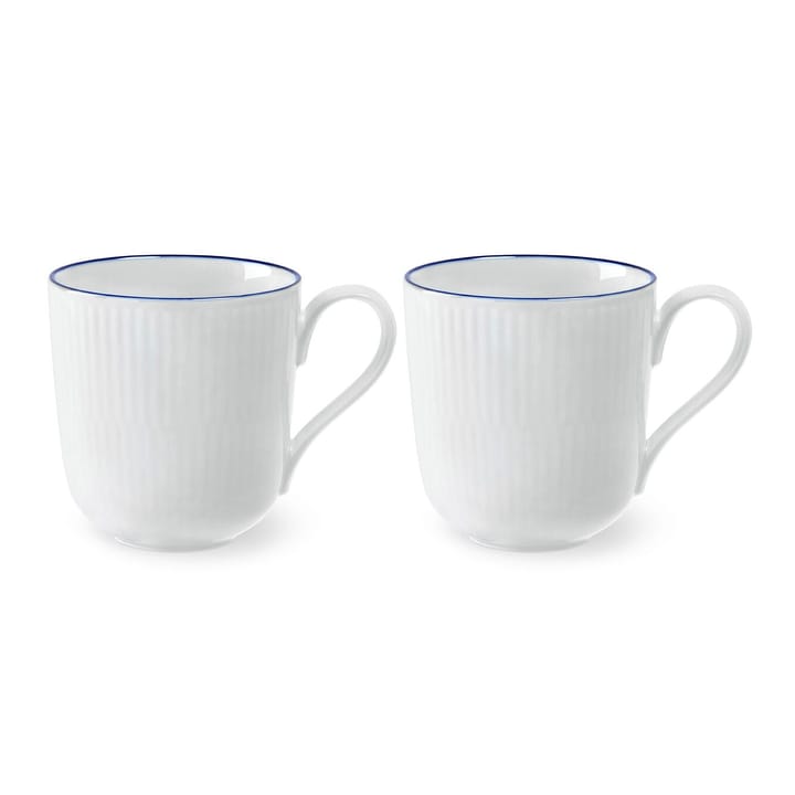 Blueline Tasse 28cl 2er Pack - Weiß-blau - Royal Copenhagen