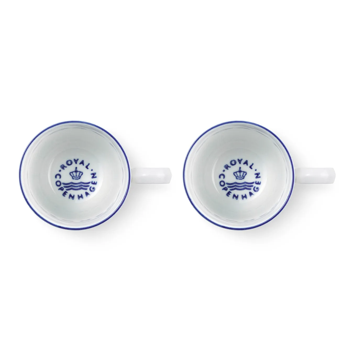 Blueline Tasse 28cl 2er Pack, Weiß-blau Royal Copenhagen