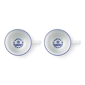 Blueline Tasse 28cl 2er Pack - Weiß-blau - Royal Copenhagen