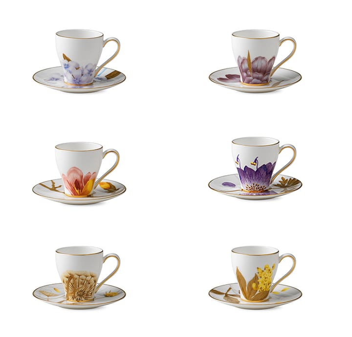 Flora Espressotasse  6er Pack - 10cl - Royal Copenhagen